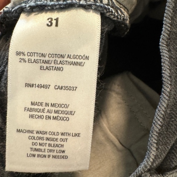 NWT Favorite Daughter The Evelyn High-Rise Storm Black Slim Straight Jeans 31 - Picture 15 of 15